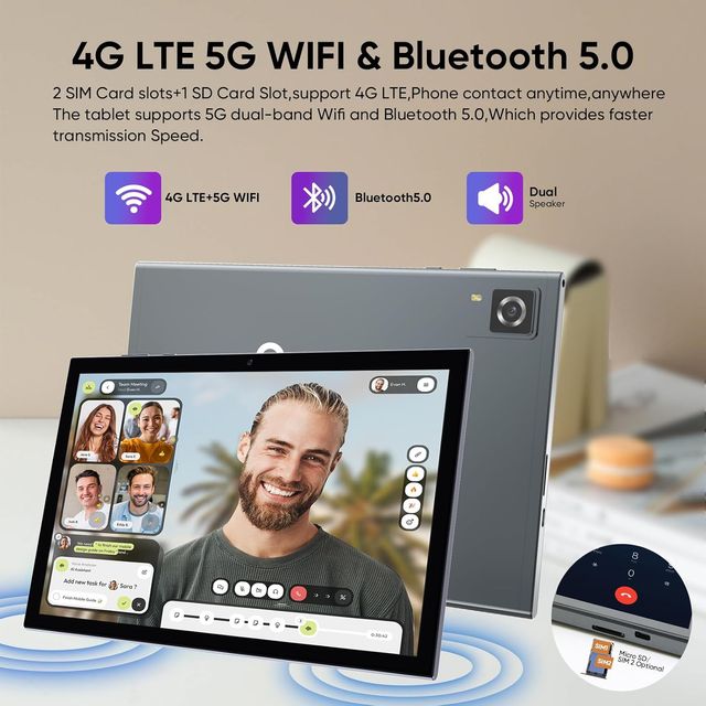 Tableta Android 14 de 10,1 128gb 8gb 6000mAh NUEVA