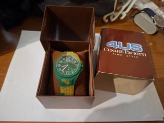 Reloj Cesare Paciotti Silicona Verde/Amarillo