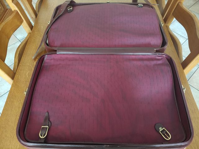 Valigia Cartier amiet Vintage bordeaux originale