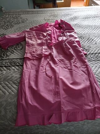 Conjunto fiesta chica rosa chicle
