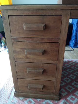Mesa de despacho madera vintage