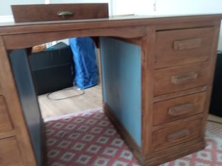 Mesa de despacho madera vintage