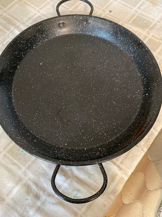 Paellera 36cm Negra hierro fundido esmaltado 