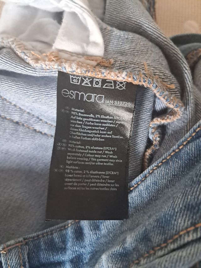 Pantalón corto vaquero mujer talla 36 de Esmara.