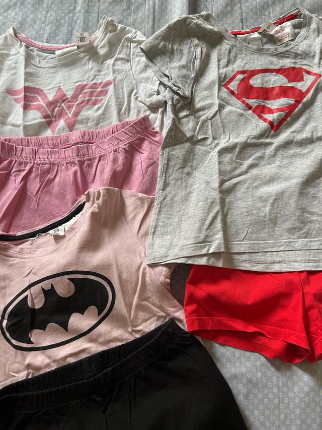 Pijamas Verano Superhéroes Niña