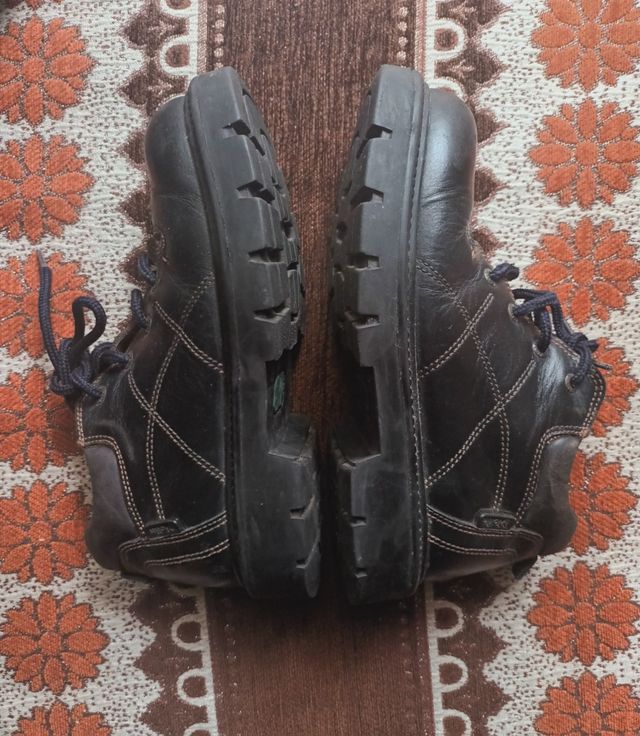 Botas Piolín de cuero negro (Talla 34)