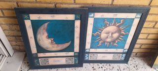 Cuadro Luna y Sol