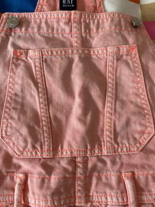 Peto vaquero GAP rosa talla M (niños)