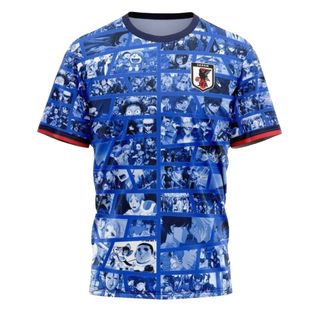 Camiseta Japón Anime Manga Azul