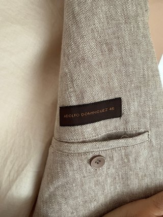 Americana blazer lino Adolfo Domínguez talla 46