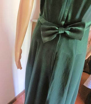 Abito verde elegante anni '50 serata danzante