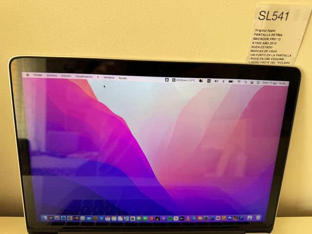 SCHERMO MacBook Pro 13 A1502 ANNO/2015 Buone condizioni