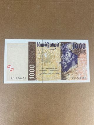 Billete 1000 Escudos Portugal 2000