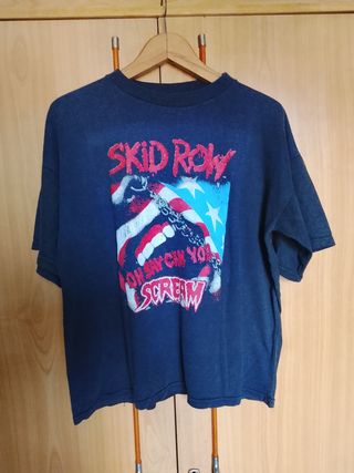 Camiseta Vintage Skid Row Negra