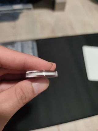 estuches transparentes para monedas 5 piezas