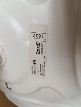 Silla giratoria Ikea blanca