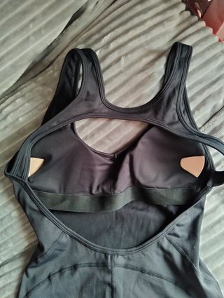 Mono deportivo largo mujer negro