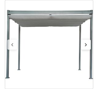 Pérgola de acero y aluminio