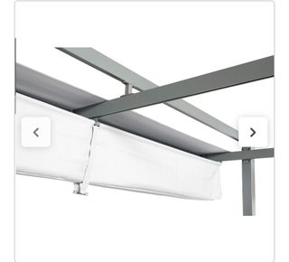 Pérgola de acero y aluminio