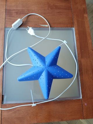 Lámpara Estrella Infantil Azul