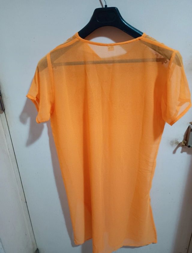 Caftano arancione da mare