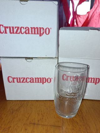 6 bicchieri Cruzcampo antichi