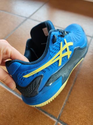 Zapatillas Asics Gel Resolution 15 Padel Azul y Am