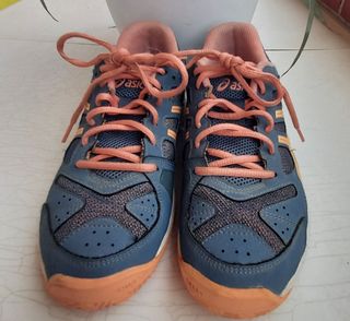 Zapatillas Asics Mujer Padel Talla 36 Azul/Rosa