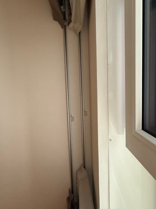 N2 Tende per finestre color beige marrone argento 