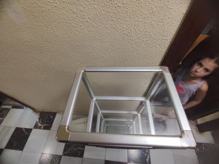 Estantería de cristal con 5 baldas