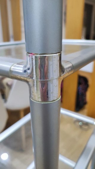 Estantería de cristal con 5 baldas