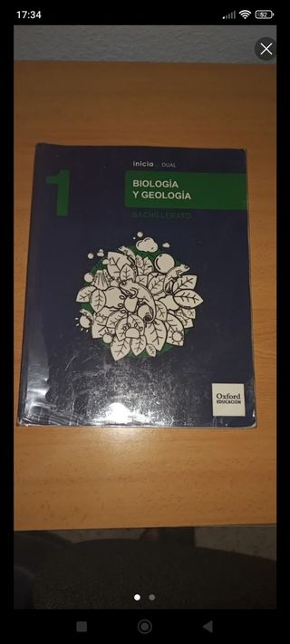 Libro biología y geología Oxford 1 bachillerato 