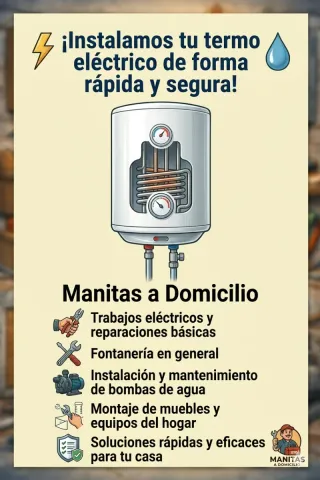 Instalación y sustitución de termos eléctricos
