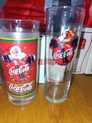 2 bicchieri Coca-Cola Christmas Santa Claus