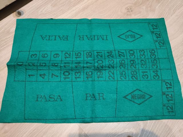 Juego de mesa Ruleta completo, con caja piel