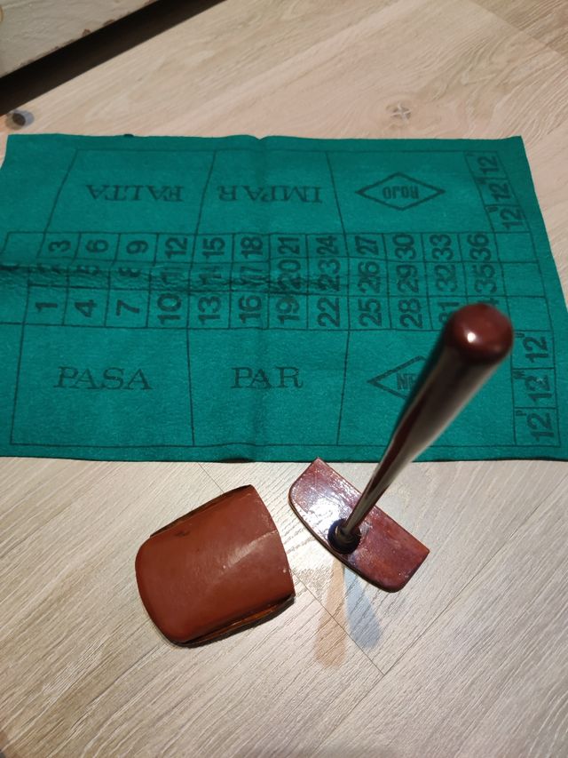 Juego de mesa Ruleta completo, con caja piel