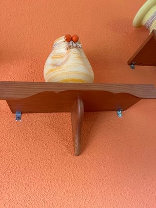 Estantería de pino macizo, juego de 3 piezas 