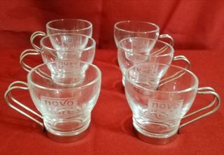 Juego de 6 tazas de café de vidrio