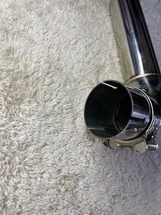 Tubo de escape 90 grados cromado