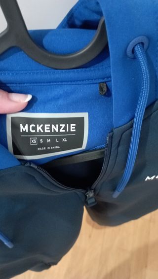 Sudadera McKenzie Azul Media Cremallera