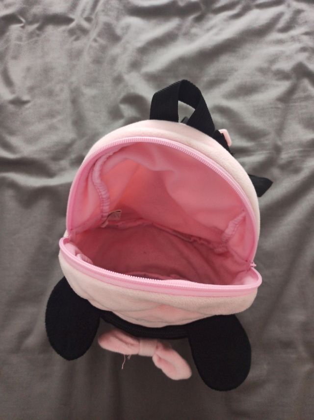Mochila Minnie Peluche Rosa