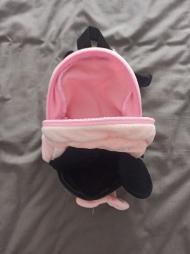 Mochila Minnie Peluche Rosa