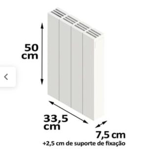 2 Radiadores Eléctricos Pared 800W