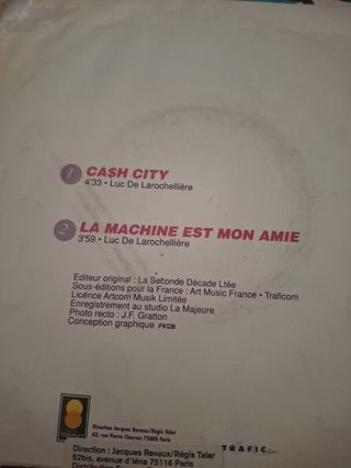 Vinilo Cash City Luc De Larochellière