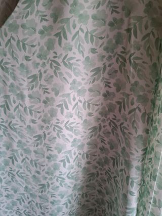 Blusa M Flores Verdes