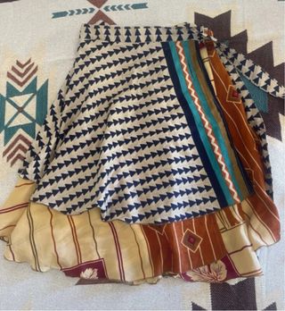 Falda pareo reversible étnica