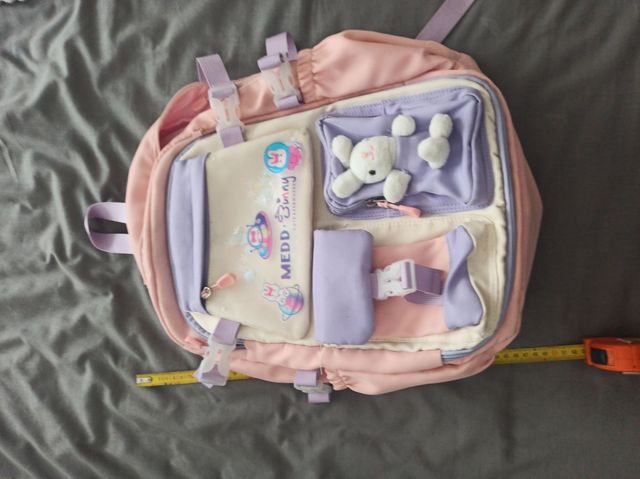 Mochila infantil rosa y morada