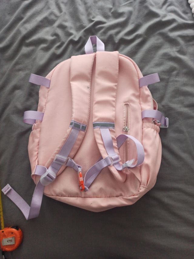 Mochila infantil rosa y morada