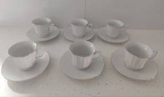 Juego 6 Tazas Café Porcelana China