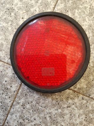 Catadióptrico Rojo 11,5cm antiguo